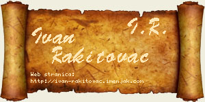 Ivan Rakitovac vizit kartica